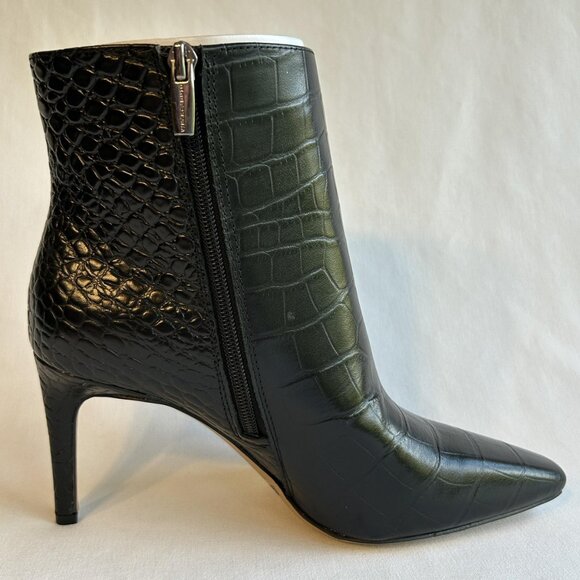 Vince Camuto Boots Womens Size 8.5 Croco Shine Leather VC-ALLOST Stiletto Heel - Picture 3 of 16